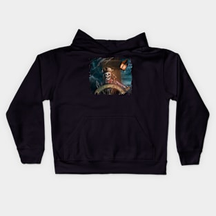 Pirate Skeleton No Text Kids Hoodie